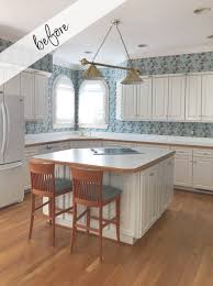 How to replace fluorescent light fixture in kitchen in few steps to update old kitchen with recessed lights & kitchen soffit lighting. Budget Friendly Kitchen Makeover In 5 Days Driven By Decor