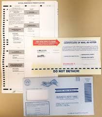 Een stembiljet is een formulier waarop een kiezer bij verkiezingen zijn stem uitbrengt en vervolgens in een stembus deponeert. Elections Sussex County Clerk S Office