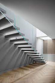 Emergent Design Studios Convert 19th Century Lion House Concrete Staircase Modern Staircase Staircase Design