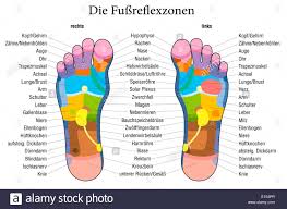 foot reflexology chart with accurate description german