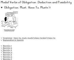 Maybe you would like to learn more about one of these? Modal Verbs Of Obligation Deduction And Possibility Blog De Cristina