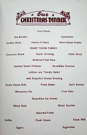 US 1942 Christmas Dinner Menu, Station ...