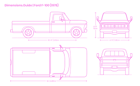 Ford F 100 1976 Dimensions Drawings Dimensions Guide