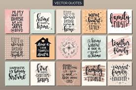Premium Vector Hand Drawn Typography Set Conceptual Handwritten Phrases Home And Family Mensagens, pensamentos e frases curtas de família. hand drawn typography set conceptual