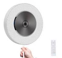 Настенный CD-плеер с объемным звуком, FM-радио, Bluetooth, музыкальный  проигрыватель с поддержкой TF-карты/Aux-in/USB-накопителя [поддержка только  CD] ...