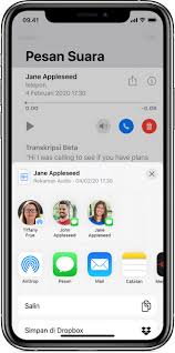 Menyimpan Dan Membagikan Pesan Suara Visual Di Iphone Apple Support