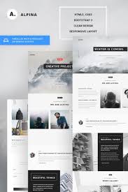 Alpina Creative Project Landing Page Template 67503 Portfolio Web Design Web Layout Design Web Design Inspiration