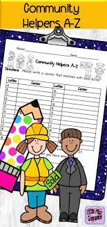 Community Helpers A Z Worksheet Elementary School Counseling Elementary Counseling Counseling Lessons