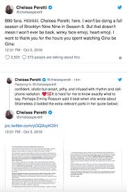 Peretti has also appeared on podcasts to talk about herself, her marriage and. Chelsea Peretti Leaving Brooklyn Nine Nine In Season 6 As Gina Tvline