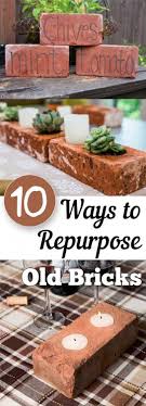 The term brick refers to small units of building material, often made from fired clay and secured with mortar, a bonding agent comprising of cement, sand, and water. 10 Ways To Repurpose Old Bricks Brick Crafts Bricks Diy Old Bricks