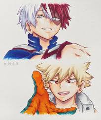 4 852 likes 116 comments 七 29 0 17 on instagram まぼまぼ この絵と数時間向き合ってたらだんだん君達誰 って気持ちなってきていつもの2人が恋しく my hero my hero academia manga my hero academia memes