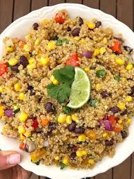 Mexican Quinoa Salad With Cilantro Lime Dressing Erin Lives Whole Recipe Cilantro Lime Dressing Mexican Quinoa Salad How To Cook Quinoa