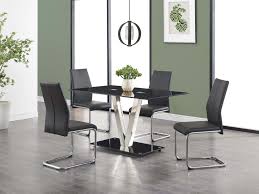 See more ideas about dining room table, glass dining room table, dining. D551dt Black Glass Dining Table By Global Furniture