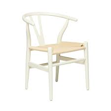 Ships August 20th Wishbone Chair Rustic White Natural Woven Cord Wishbone Chair Rustic Chair Mid Century Modern Chair