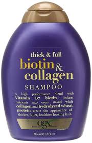 Ogx Biotin And Collagen Shampoo And Conditioner Reviews Ogx Shampoo With Thick And Full Biotin And Collagen 1 13 Fluid Ounce Bottle Paraben Free Sulfate Free Biotin And Collagen Shampoo Thin Fine Hair Shampoo