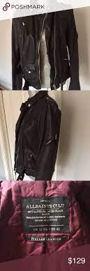 Allsaints Valley Biker Leather Jacket Size 8 Jackets Leather Jacket Vintage Biker Jacket