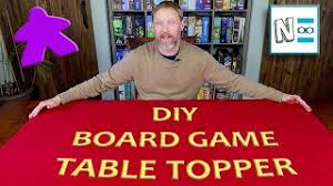 This is an incredibly detailed list of tips for building a table, but many people have used similar skills and tips for table toppers as well. Board Game Table Topper Diy Gaming Mat Youtube