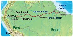 Map Of Amazon River Google Search Amazon River Iquitos Manaus