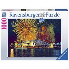 Afl puzzle 1000pcs north melbourne kangaroos 4 pla. Ravensburger Jigsaw Puzzle 1000 Piece Fireworks Over Sydney Australia Buy Online At The Nile