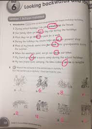 اللغة الإنجليزية كتاب النشاط Unit 6 للصف الخامس مع الإجابات ملفاتي