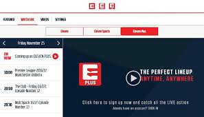Haga clic en el canal de televisión que prefiera, y haga clic en el botón de reproducción en su transmisión en vivo para comenzar a. Eleven Sports Sg Fur Android Apk Herunterladen