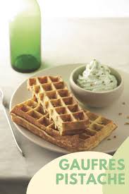 Gaufres A La Pistache Gaufres Recette Gaufre Pistache