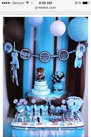 My Color Theme Baby Shower Decorations For Boys Baby Boy Shower Baby Bear Baby Shower