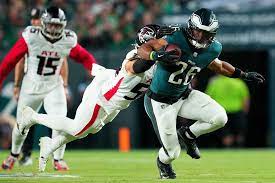 Saquon Barkley's brutal drop proves costly as Falcons stun Eagles
