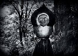 Described as a hovering creature with glowing purple eyes, capable of abducting wastelanders. The Flatwoods Monster West Virginia Explorer