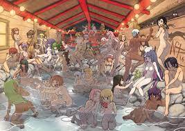 Onsen Crossover 《How many anime is featured?》 : r/hentai