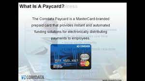 Maybe you would like to learn more about one of these? Comdata Mastercard Paycard Overview Youtube