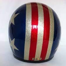 Image Of Stars Stripes Metal Flake Open Face Helmet Motorcycle Helmets Vintage Open Face Helmets Motorcycle Helmets