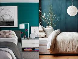 Wandfarbe Petrol Gruen Schlafzimmer Weisse Accessoires Schlafzimmer Petrol Wandfarbe Wandfarbe Petrol