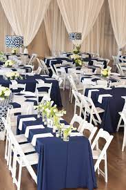 Modern Museum Wedding In Navy And White Traditional Wedding Decor Classic Wedding Decorations Wedding Colors