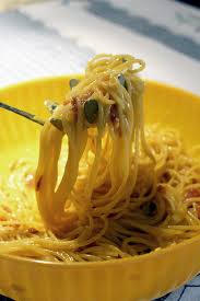 4 ounces pancetta or slab bacon, cubed or sliced into small strips. Cooking Carbonara The Right Way Recipe Luca S Italy