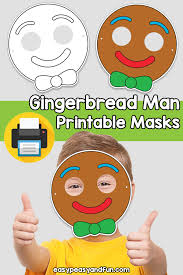 Here are 6 different gingerbread man templates (well, actually 5 gingerbread men and 1 gingerbread woman) that you can use for all kinds of activities. Printable Gingerbread Man Mask Template Easy Peasy And Fun Membership
