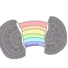 Transparent Overlay Oreo Rainbow Tumblr Transparents Cute Stickers Tumblr Png