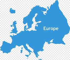 A blank map of europe. Europe Map Europe Blue Text Png Pngegg