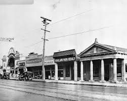 Figueroa Street At Avenue 57 In The 1920 8217 S For More On The Sunbeam Theater Visible At Far Left Here 8217 S An Highland Park Los Angeles History Park