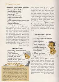 Prepare cookie sheets by lightly greasing with shortening. Drop And Bake Cookie Recipes From Good Housekeeping S Book Of Cookies 1958 Sour Cream Cookies Drop Cookie Recipes Cookie Recipes