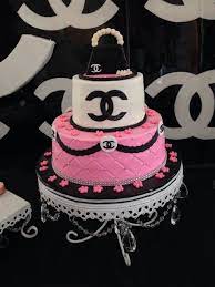 Chanel Baby Shower Baby Shower Party Ideas Photo 1 Of 10 Chanel Cake Chanel Birthday Cake Pink Birthday Cakes