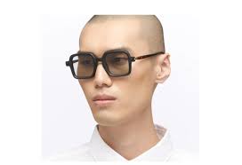 Kuboraum Unisex Γυαλιά Ηλίου με Μαύρο Κοκκάλινο Σκελετό και Γκρι Φακό P21  BMH