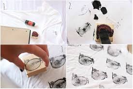 Stamp your own designs and patterns on paper to create beautiful stationery. Make Your Own Stamp Print T Shirt Design Alldaychic