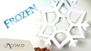 Copo De Nieve De Frozen Con Papel Manualidades Para Ninos Youtube