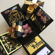 Happy Birthday Birthday Gift Box Ideas For Boyfriend Pin By Debra Ann Morales On Craft Ideas Unique Christmas Gifts Diy Diy Exploding Box Diy Christmas Gifts For Men
