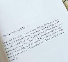 Be Honest With Me Quotes Nd Notes Facebook