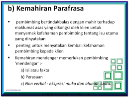 Dalam hal ini, kaunselor perlu lebih banyak meluangkan masanya mendengar daripada menyampuk percakapan klien. Kemahiran Asas Kaunseling Untuk Parakaunselor Ppt Download