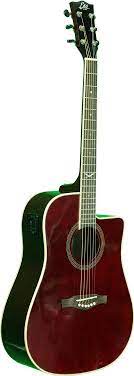 Eko Guitars 06217122 Nxt Series Dreadnought Cutaway Acoustic Electric Guitar Wine Red Acoustic Electric Guitar Guitar Acoustic Electric