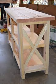 Using off the shelf c channel and hobby boards, it's easy to customize and create high end looking drawer dividers with limited budget. X Console Table Ana White