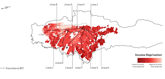 Distanced between stations on the map rarely correspond to real distances. Transport And Social Equity Bogota Transmilenio Data Urban Age